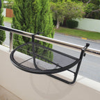  Semi-Circular Attachable Balcony Hanging Coffee Table Adjustable Side Metal Table