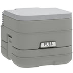 10L Plastic Portable Toilet - Grey