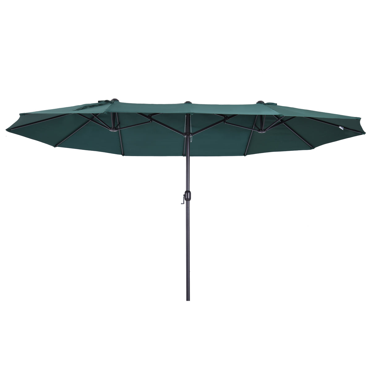 4.6m Double Garden Parasol - Green