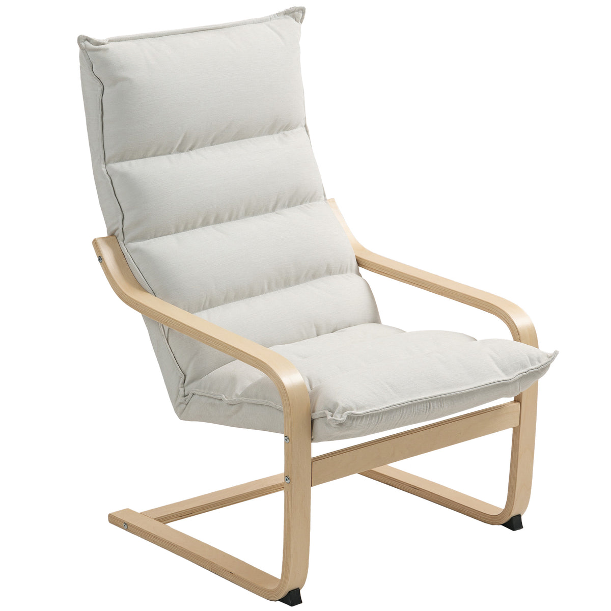 Sessel, Loungesessel mit geschwungenen Beinen und Armlehnen für Wohnzimmer