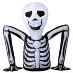 Aufblasbares Halloween-Skelett, aus dem Boden kriechend, mit LED-Lichtern, gruselige Deko für Innen- und Außenbereich