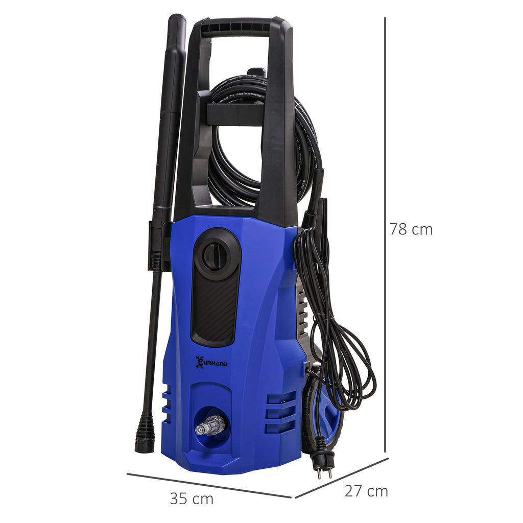 Hochdruckreiniger Druckreiniger 5-tlg. Zubeh?r, verstellbare Spritzd¨¹se, 150 bar Druck, 1800 W, max. 510 l/h, 35x27x78cm