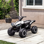 Kinder-Quad Elektrisches Kinderauto, 6 km/h, Sound- und Lichteffekte, : 83 cm x 53 cm x 55,5 cm, Schwarz + Wei?