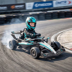 Mercedes-AMG PETRONAS F1 12 V Elektro Go-Kart für Kinder Gokart mit Lithium-Akku 2 Motoren Sanftanlauf