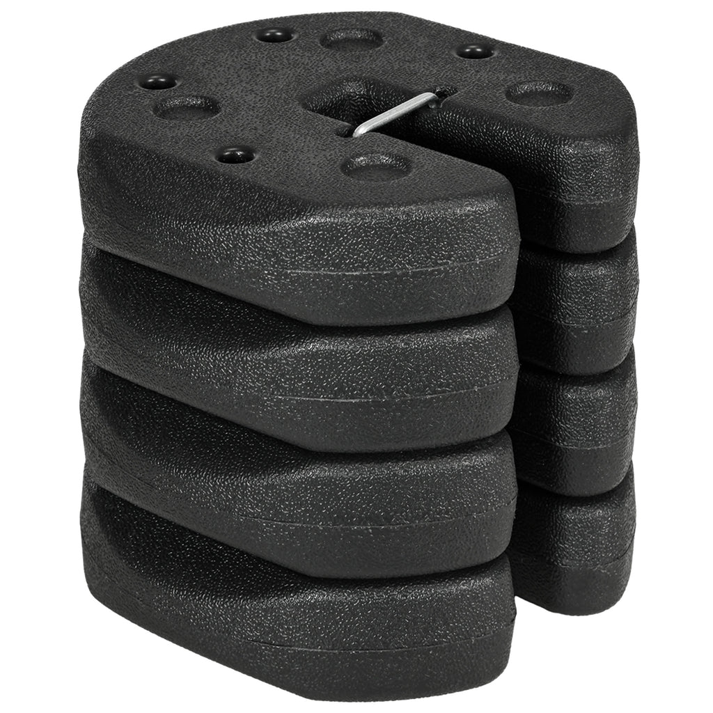 Total 12KG Gazebo Weights Set of 4, Weights for Gazebo Legs with Reinforce Pins and Carry Belt, for Canopies Tents
