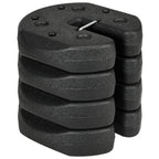 Total 12KG Gazebo Weights Set of 4, Weights for Gazebo Legs with Reinforce Pins and Carry Belt, for Canopies Tents