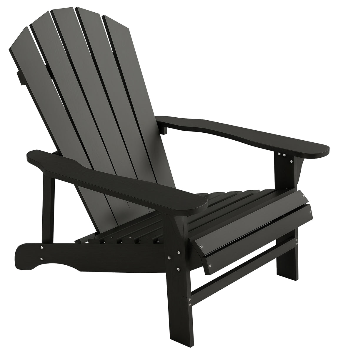 Adirondack Stuhl wetterfest Adirondack Chair aus Holz Outdoor Gartenstuhl mit Hoher Rückenlehne Armlehnen