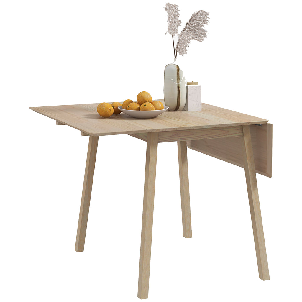 Esstisch Klapptisch Küchentisch, 2 aufklappbare Flächen, 110 x 86 x 75 cm, Natur