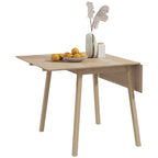 Esstisch Klapptisch Küchentisch, 2 aufklappbare Flächen, 110 x 86 x 75 cm, Natur