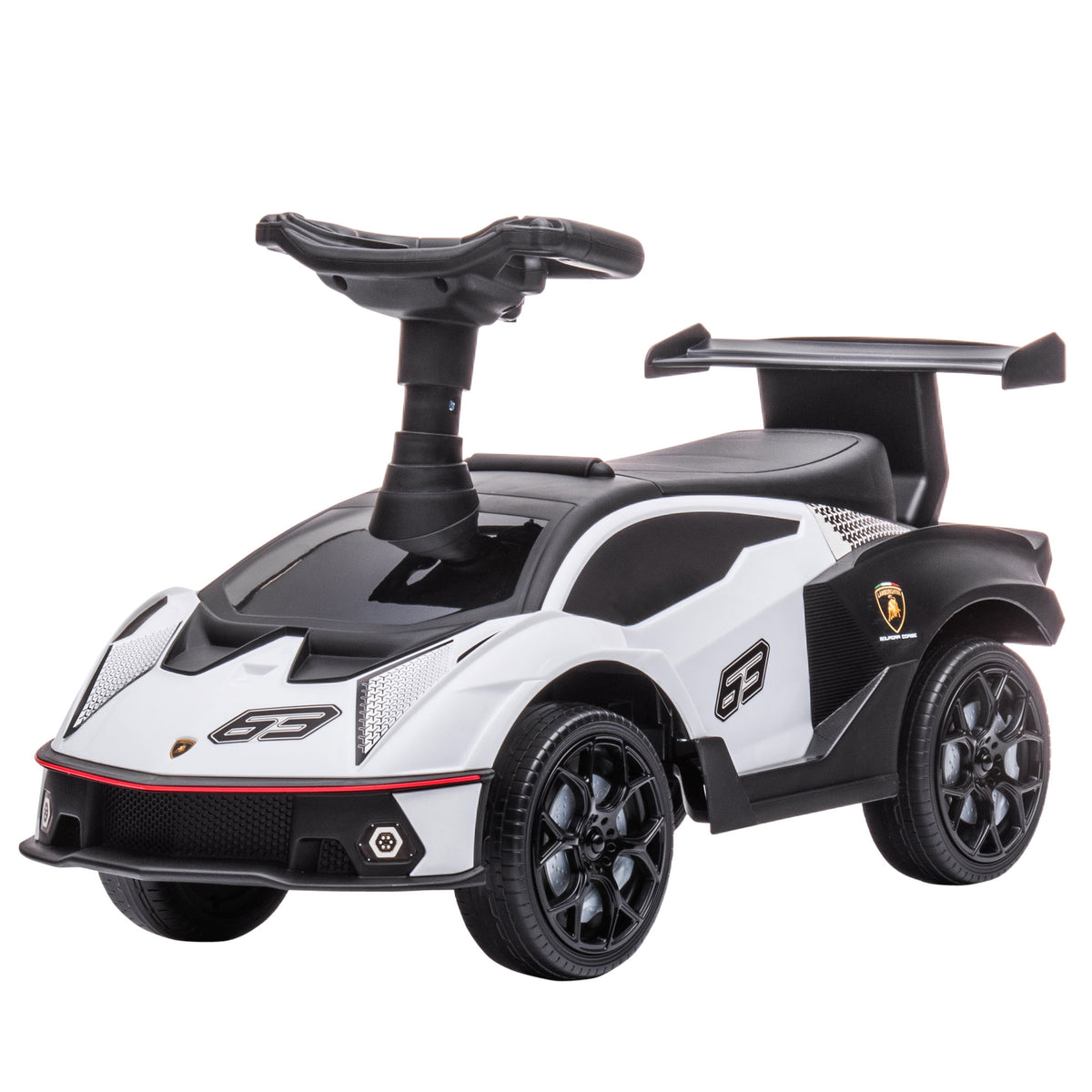Rutscher Lamborghini-lizenziert, Rutscherauto mit Soundeffekten, Kippschutz, 67 cm x 28 x 38 cm