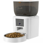 Futterautomat Katze mit Kamera, 2,4 GHz WLAN, App-Steuerung, 4L Futterautomat für 1–10 Mahlzeiten, 2-Wege-Audio