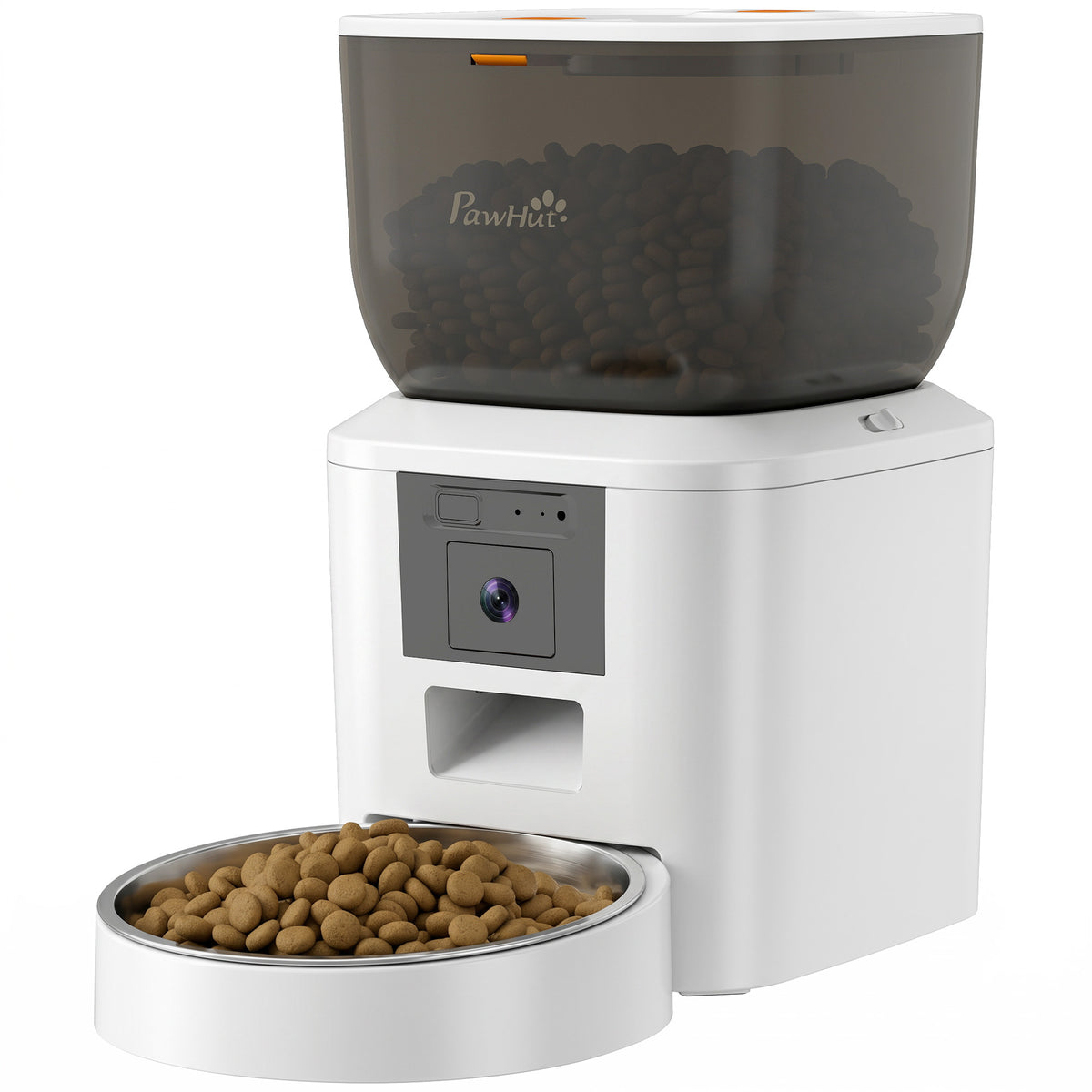 Futterautomat Katze mit Kamera, 2,4 GHz WLAN, App-Steuerung, 4L Futterautomat für 1–10 Mahlzeiten, 2-Wege-Audio