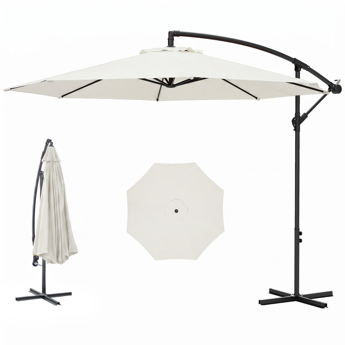 3M Banana Umbrella Parasol-Cream White