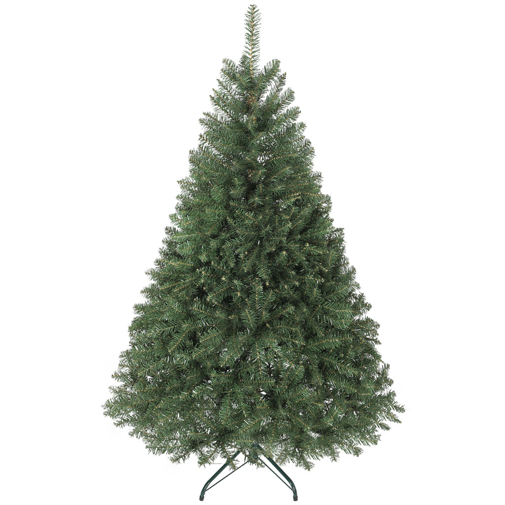 Künstlicher Weihnachtsbaum, 150 cm, klappbare Äste, Metallständer, vielseitig, Grün