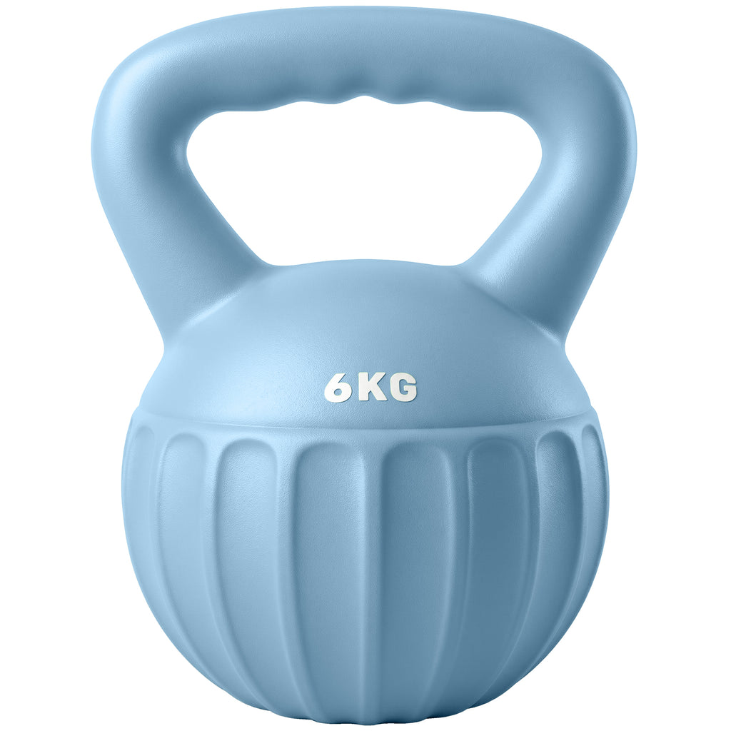 Kettlebell for Strength Training Kettle Bell with Non-Slip Handle 6 kg Blue