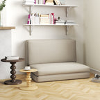 2-in-1 faltbarer Relaxsessel, G?stematratze, teilbar, 120 cm breit, Beige