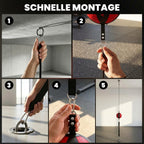 Boxgestell Doppelend Boxtraining mit Bungee-Seil verstellbare Seilschnalle Clip-on Montage