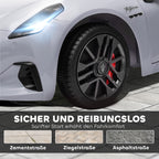 12V Kinder-Elektroauto, Kinderfahrzeug mit LED-Lichtern, Musik, Hupe, für Kinder von 3-5 Jahren, Grau