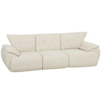 3-Sitzer-Sofa, 260 cm, Chenille, rahmenloses Modulsofa mit extra breiter, tiefer Sitzfläche, breiten Armlehnen
