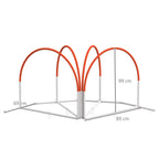 Dog Agility Equipment Set, Dog Agility Training Equipment for Dogs w/ Oxford Carry Bag, 4 PCS Weave Poles Orange
