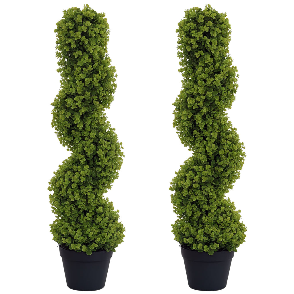 2er-Set Dekorative Pflanze, Kunstpflanzen in T?pfen, K¨¹nstliche Pflanzen f¨¹r Zuhause, Indoor, Outdoor, 90 cm, Gr¨¹n