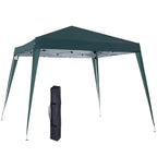 Faltpavillon 2,4x2,4m Pavillon Faltzelt mit UV-Schutz, Partyzelt inkl. Tragetasche für Garten, Balkon, Stahl Grün