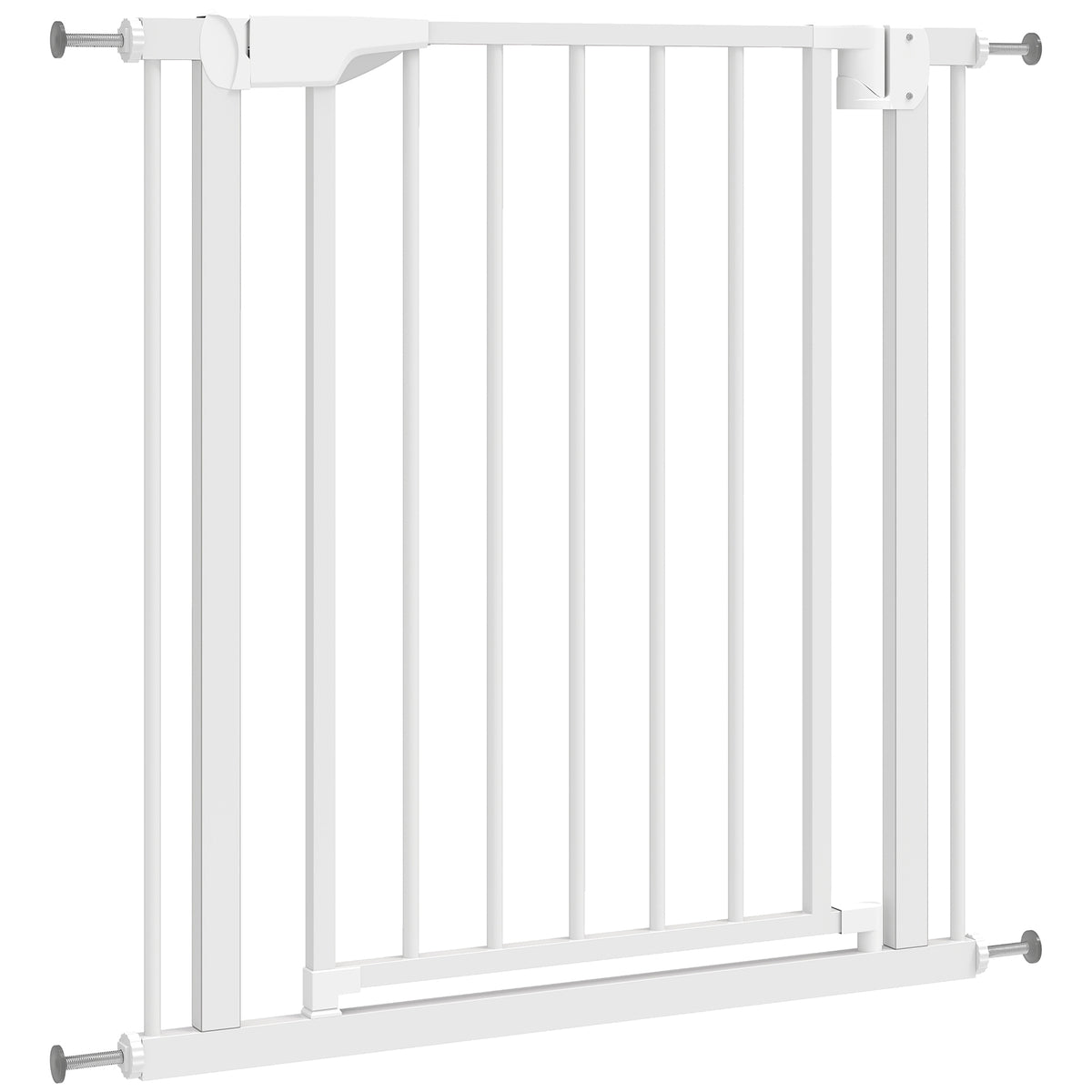 Baby Gate, Pet Safety Gate Pressure Fit, 76-81cm Wide with Two-Way Open, One-Hand Opening