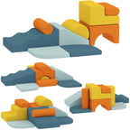 9-Piece Soft Play Set, Kids Soft Play Foam Blocks with Detachable Cover for Climbing and Crawling