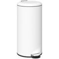 M¨¹lleimer 30L, Treteimer, einrastbarer Deckel, Pedal, fleckenresistent, Cremewei?
