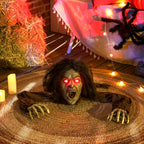 Kriechende Zombie-Dekoration für Halloween, Sounds, Lichter, Batteriebetrieb