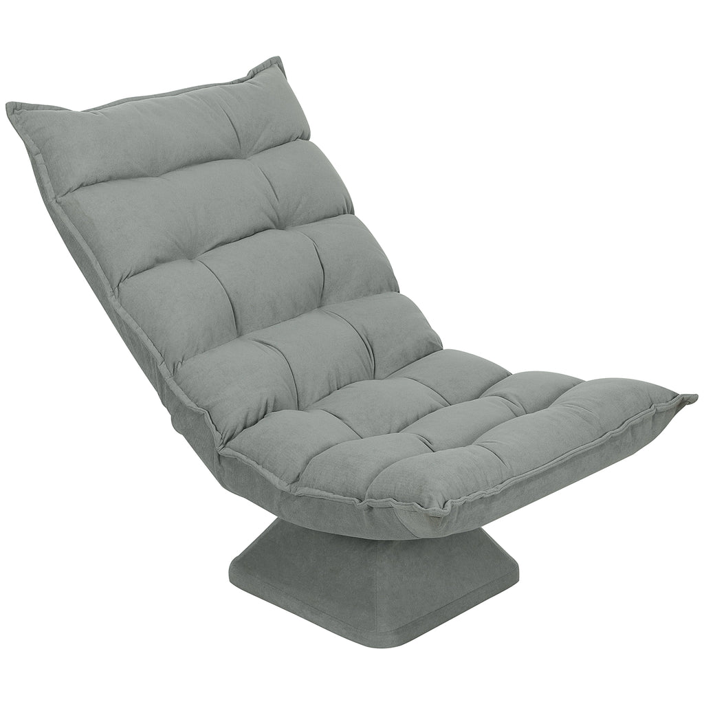 Relaxsessel Lesesessel, drehbar, 62 cm x 70 cm x 95 cm, Hellgrau