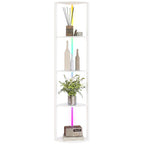 LED Stehlampe 5-stufige dimmbar Stehleuchte mit Regal, RGB Farbwechsel, Fernbedienung