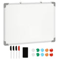 Whiteboard Magnettafel, leicht abwischbar, mit 4 Markern, 10 Magneten, 1 Radierer, 60 x 1,8 x 45cm