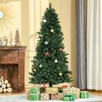 Künstlicher Weihnachtsbaum 180 cm Kieferbaum künstlich mit 724 Zweigen Metallständer für drinnen