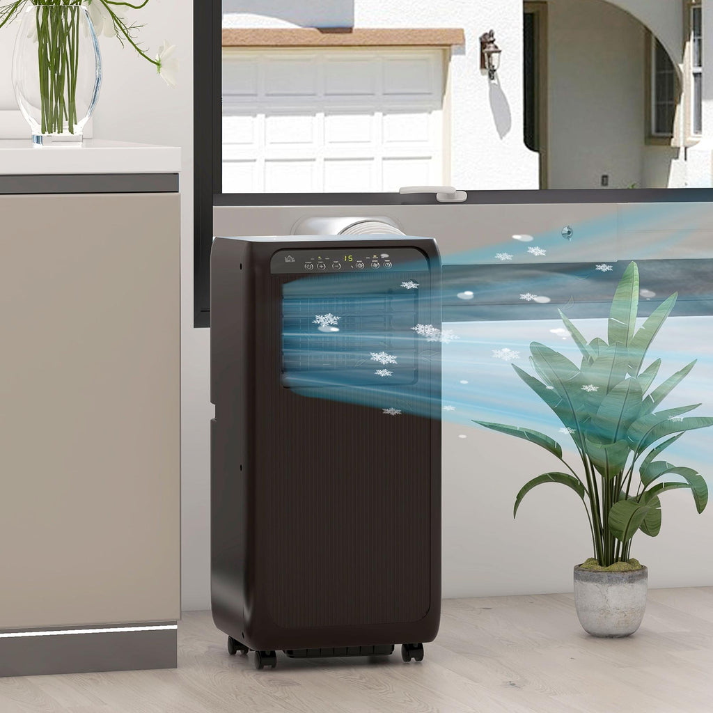 Mobile Klimaanlage Mini Klimagerät, 24-Stunden-Timer, 3 Geschwindigkeiten, 33 x 28 x 68,5 cm, Schwarz