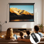 Beamer-Leinwand, Projektionsleinwand, 84", 4:3, 171x130 cm, Schwarz