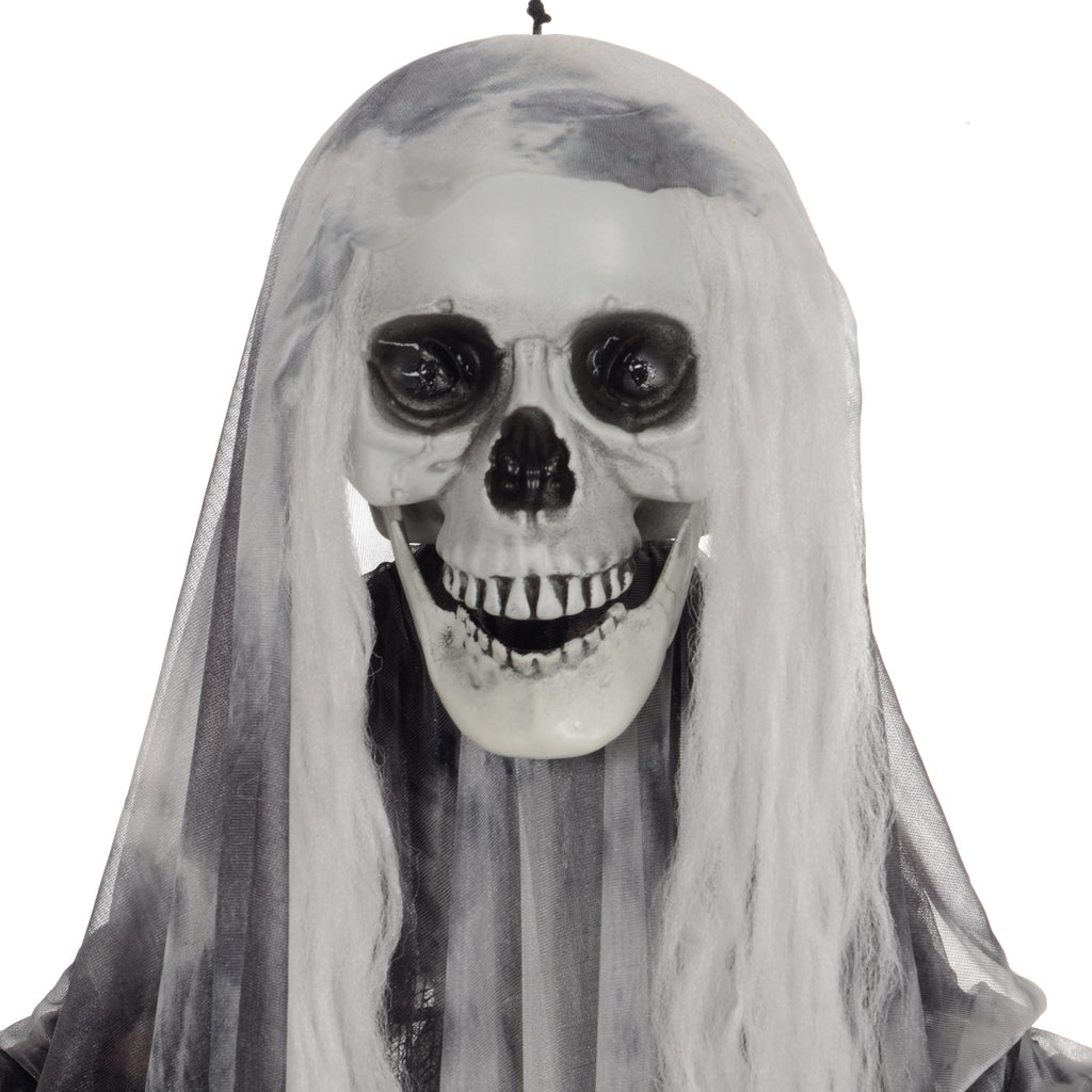 Set of 3 Hanging Skeleton Halloween Decorations, Scary Flying Ghost for Garden, Party, 90/110/170cm
