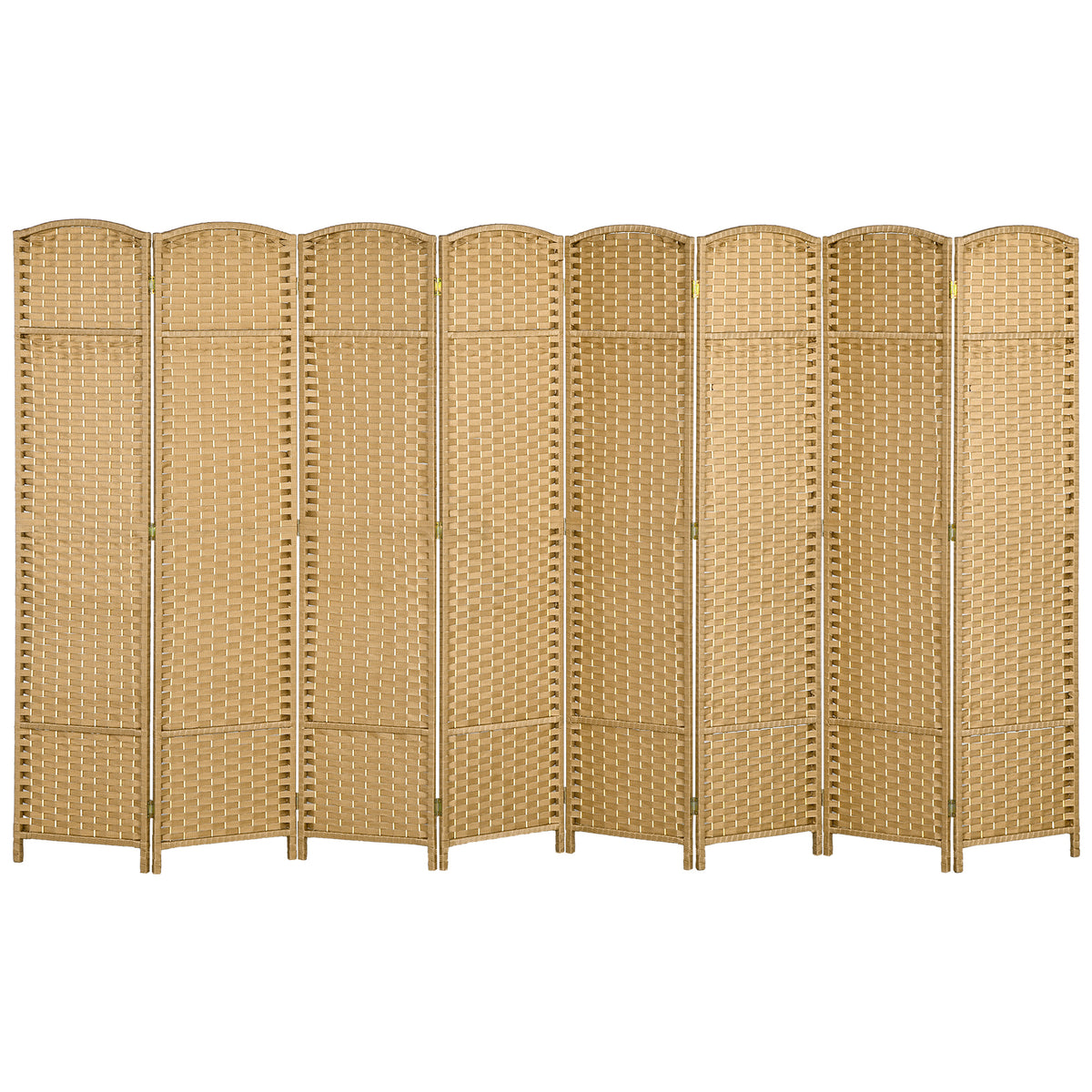 8-teiliger Raumtrenner, Faltbarer Sichtschutz, Sichtschutzwand f¨¹r Wohnzimmer, Schlafzimmer, Homeoffice, Natur