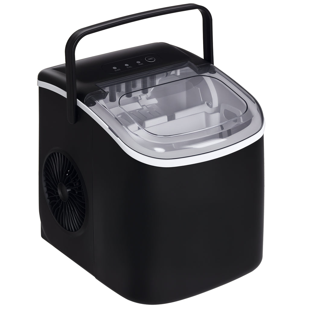Eisw¨¹rfelmaschine Eiw¨¹rfelspender Eiw¨¹rfelbereiter, 29,4 cm x 22,2 cm x 29 cm, Schwarz
