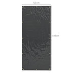 Abdeckung f¨¹r Brennholzregal, 2er-Set, wetterfest & staubdicht, 148 x 62 cm, Schwarz