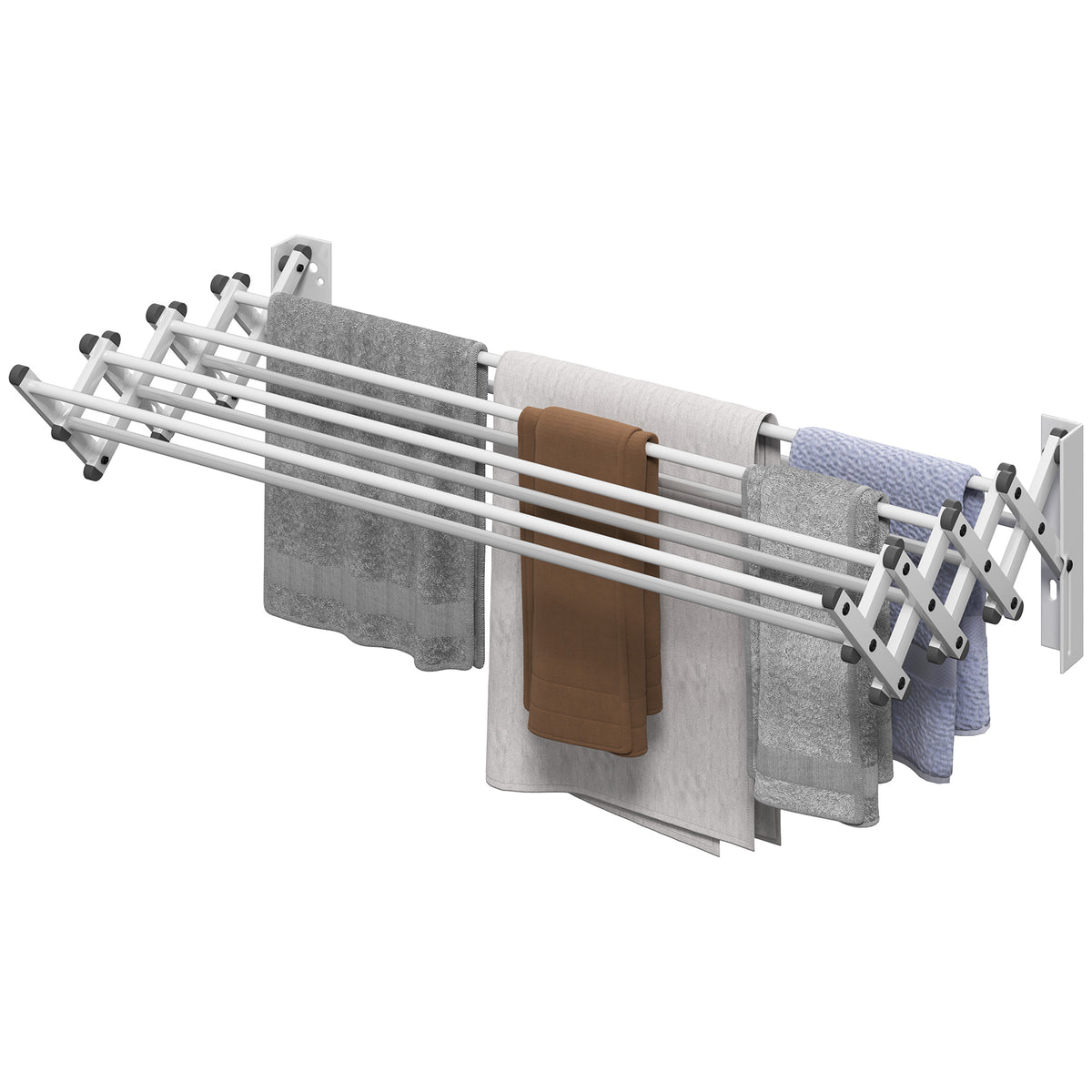 Handtuchhalter, Aluminium, verstellbar, f¨¹r Innen- und Au?enbereich, Silber