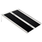 3FT Aluminium Double Folded Wheelchair Ramp Scooter Mobility W/ Carry Handle Lightweight