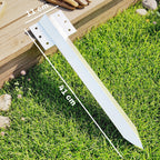 20 Pack Railway Sleeper Brackets, 41 cm Heavy Duty Galvanised Steel Sleeper Stakes with Screws and Gloves
