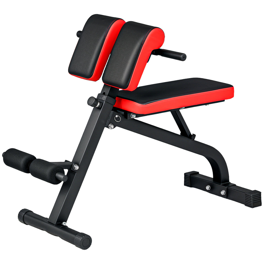 Roman Chair Hyperextension Bank & Hantelbank Klappbar Trainingsbank, Multifunktion Fitnessbank bis 300 kg