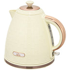 Wasserkocher, 2200W, Sichtfenster, Filter, Schnellkocher, Beige
