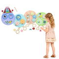 Caterpillar Busy Board with 7 Activities, for Nursery, Playroom, Home, for 3+ Years