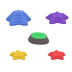 Trittsteine-Set für Kinder ab 3 Jahren, 5 Steine, rutschfest, bis 80 kg, Seestern-Design