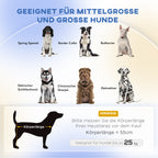 Haustiersofa Hundesofa, Skandidesign, abnehmbares Polster, Samtoptik, 102 cm x 58,5 cm x 42,5 cm, Grau + Natur