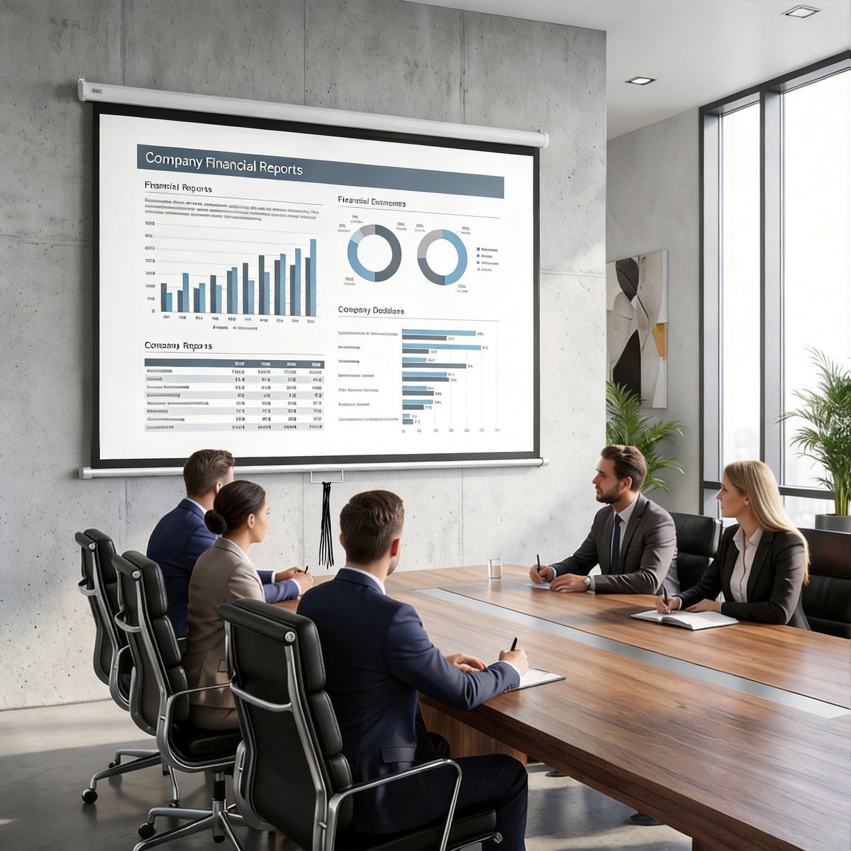 Beamer Leinwand 203 x 152 cm 100 Zoll 4:3/ 16:9 Projektionsleinwand Manuell f¨¹r Heimkino