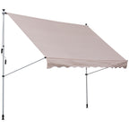 2x1.5m  Adjustable Outdoor Aluminium Frame Awning Beige